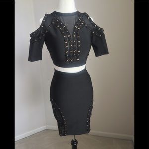 2 Piece Bandage Club Dress